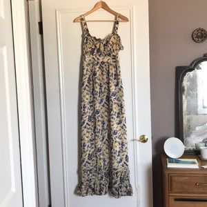 Anthropologie silk maxi dress